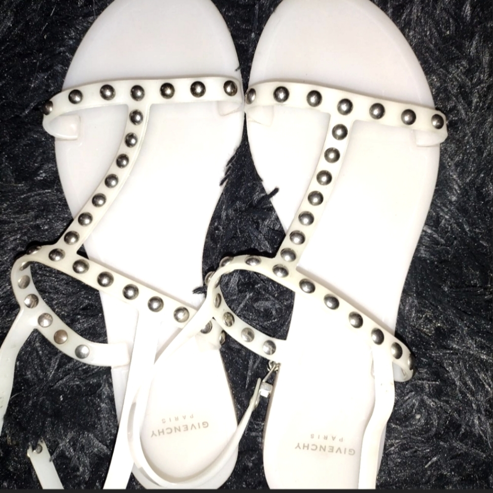 Givenchy studded jelly sandals.